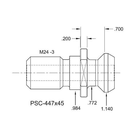 Tj Davies Co Coolant Through Retention Knob PSC-447X45